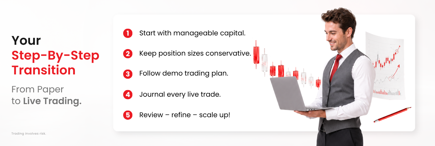 How to make your transition from Paper Trading to Live Trading smoothly