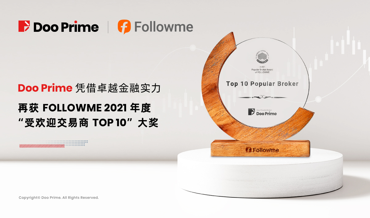 Doo Prime 凭借卓越金融实力 再获 FOLLOWME 2021 年度“受欢迎交易商 TOP10”大奖