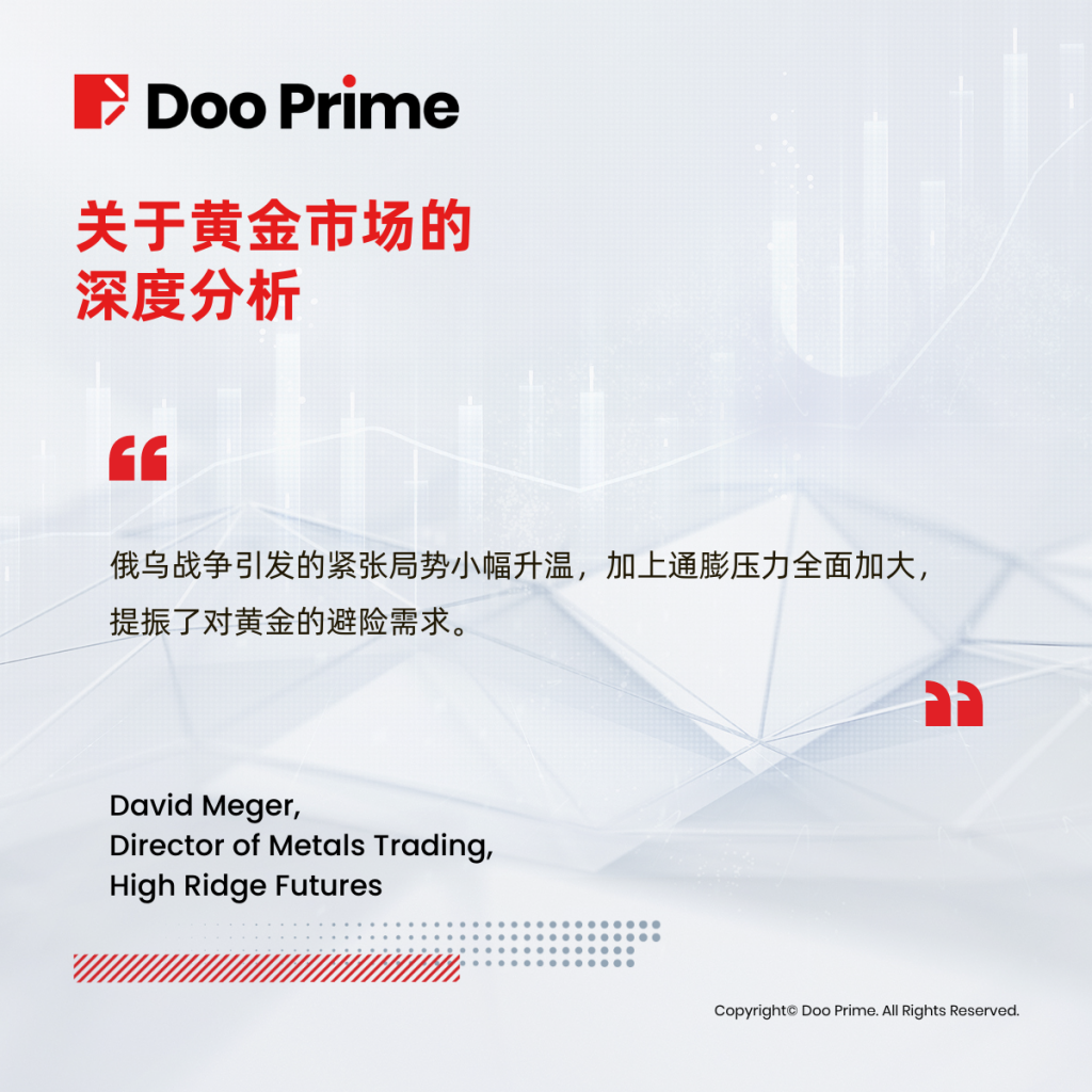 俄乌战争引发避险情绪,增加黄金板块吸引力