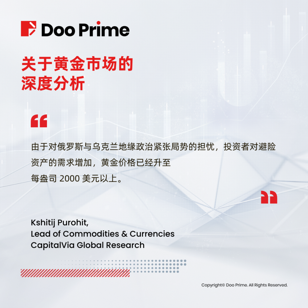 俄乌战争引发避险情绪,增加黄金板块吸引力