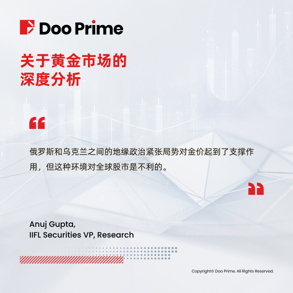 俄乌战争引发避险情绪,增加黄金板块吸引力