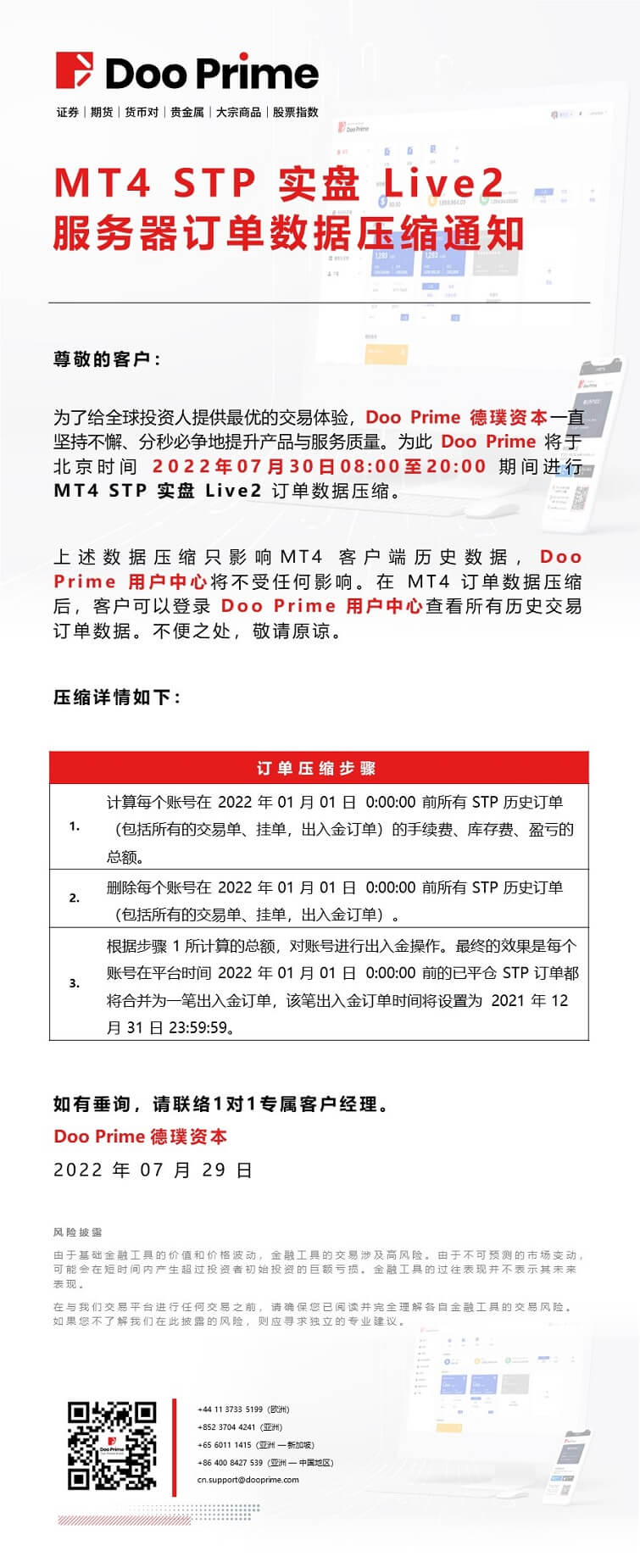 MT4 STP 实盘 Live 2 服务器订单数据压缩通知