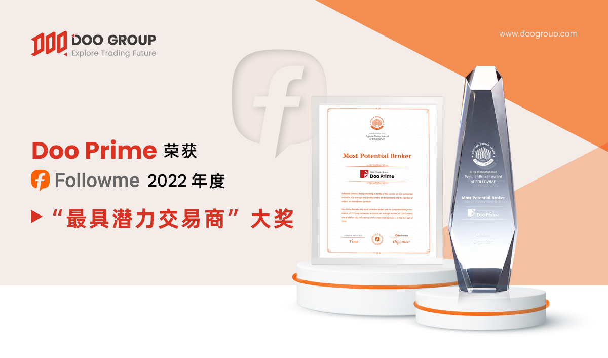 Doo Prime荣获2022上半年FOLLOWME受欢迎交易商两大奖项