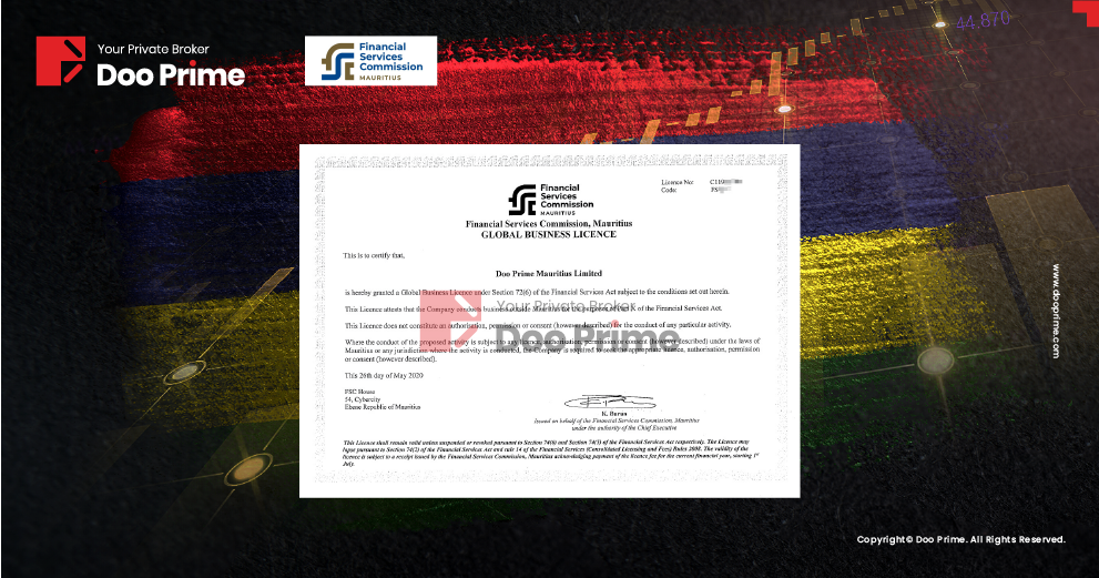 Doo Prime Has Been Granted The Mauritius FSC License | www.dooprime.com