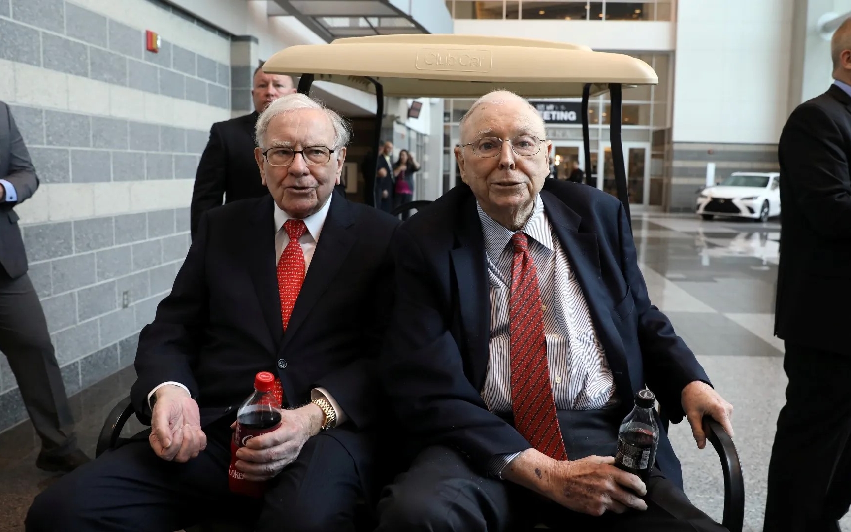 Berkshire Hathaway Chairman Warren Buffett (left) alongside Vice Chairman Charlie Munger as seen at the annual shareholder day in Omaha, Nebraska. 

Image Source: Reuters 