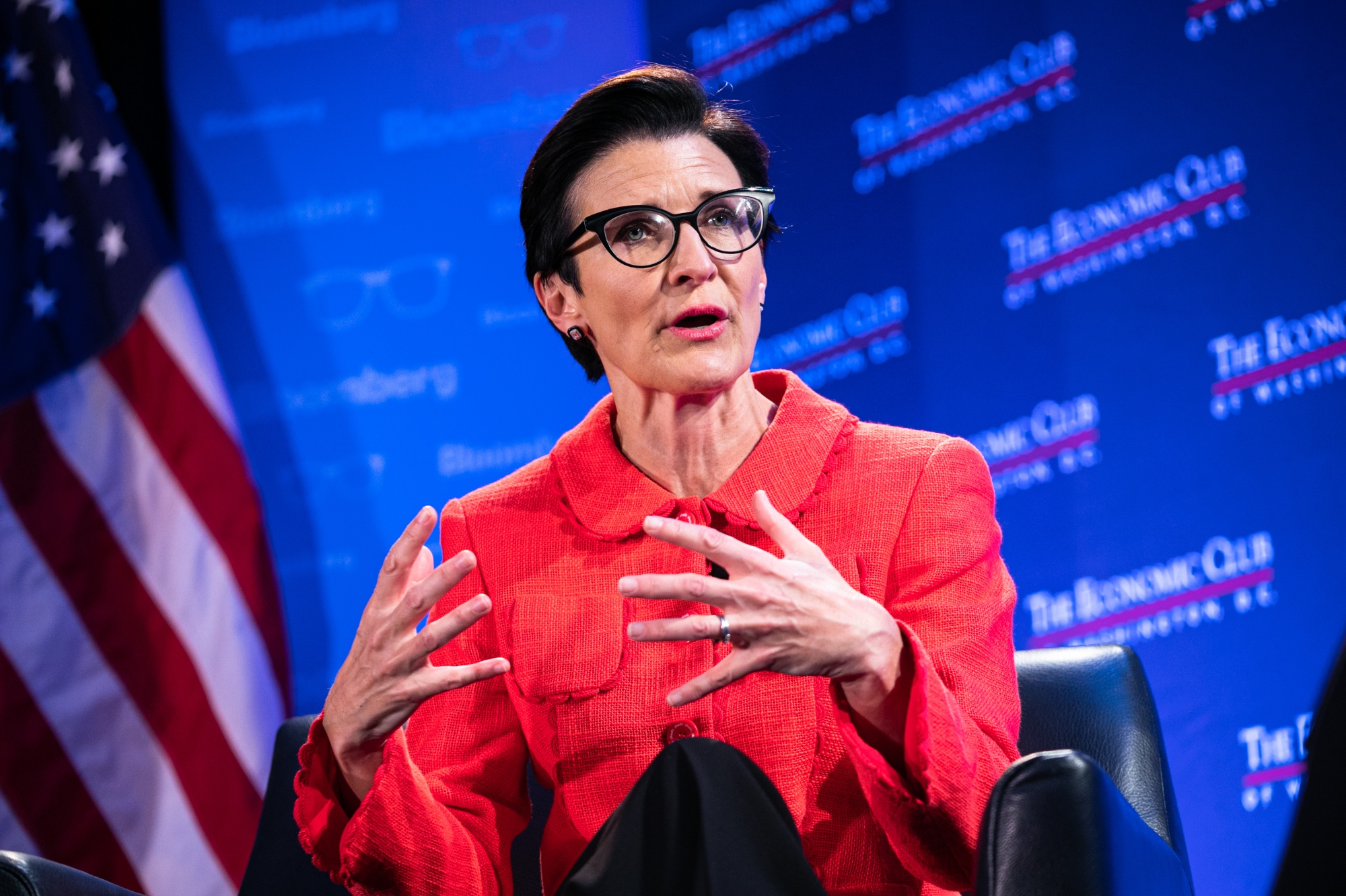 Citigroup increased CEO Jane Fraser's pay by 6% to USD 26 million in 2023.
Image Source: Bloomberg