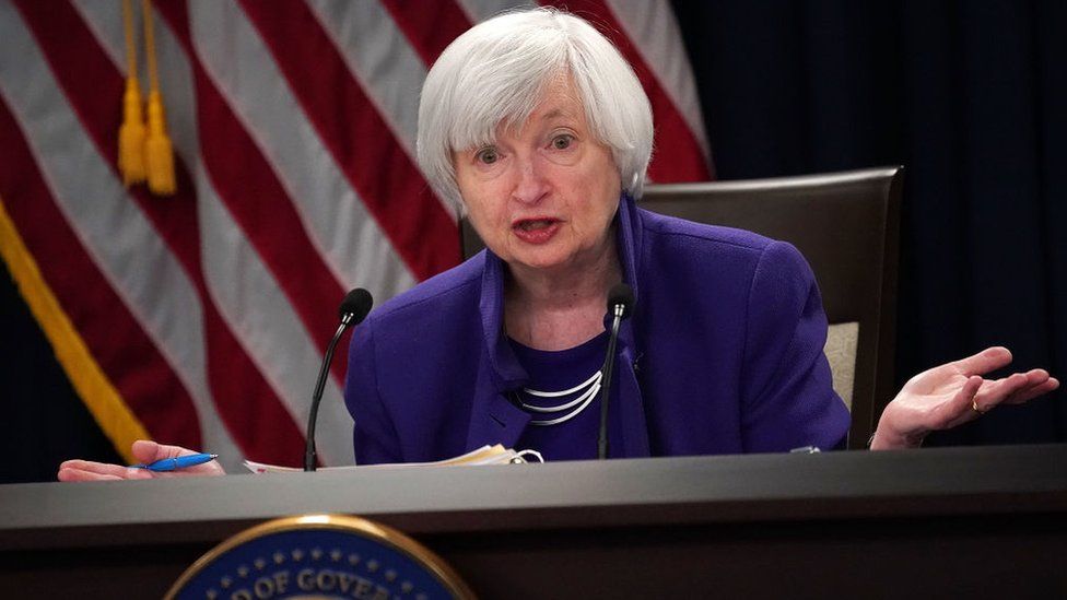 Yellen believes inflation will continue to decrease over time, though rents and housing costs are keeping it higher than preferred.
Image Source: BBC
